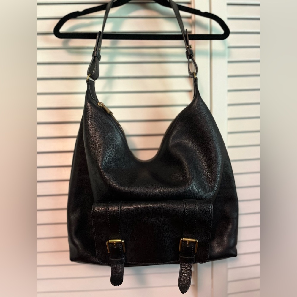 Black leather Diesel Bag